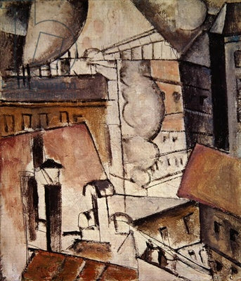 Fernand Leger Roofs in Paris - Hand Painted Oil Painting