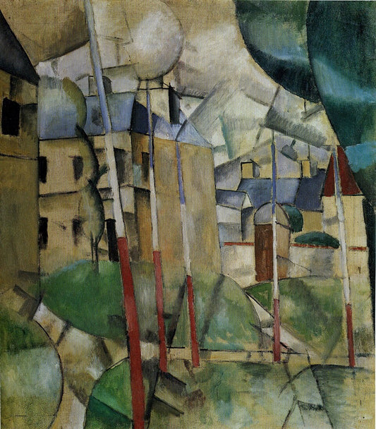 Fernand Leger Landscape - Hand Painted Oil Painting