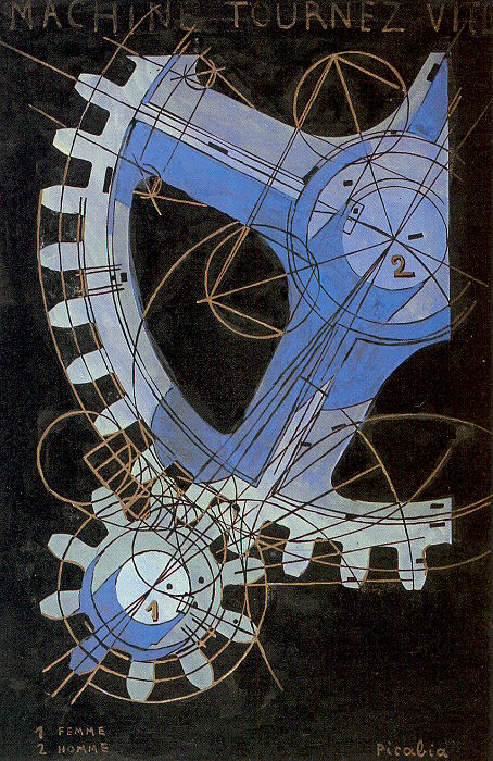 Francis Picabia Machine Turn Quickly - Hand Painted Oil Painting