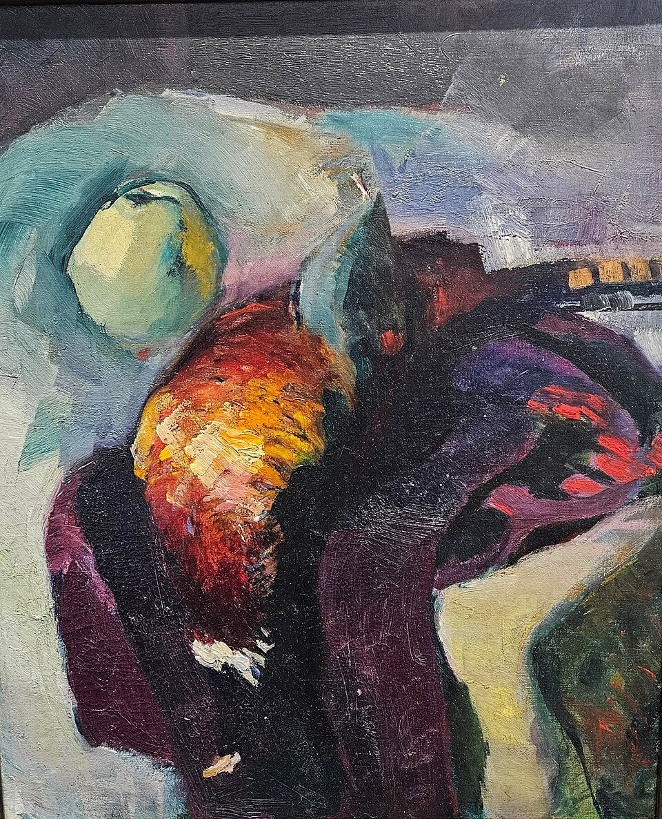 Arthur Beecher Carles Pheasant with Green Apple - Hand Painted Oil Painting