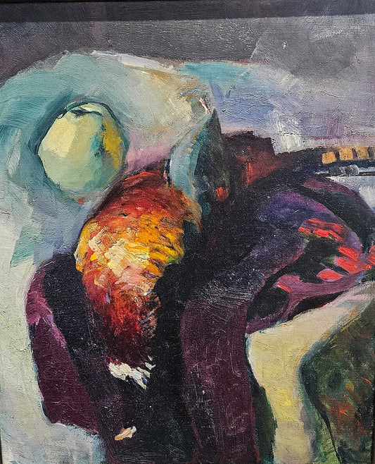 Arthur Beecher Carles Pheasant with Green Apple - Hand Painted Oil Painting