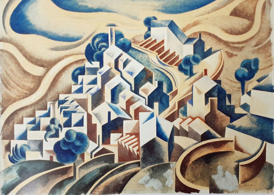 Edward Wadsworth Fortunes Well, Portland - Hand Painted Oil Painting