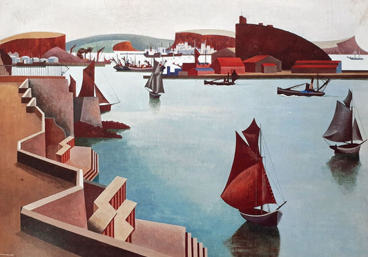 Edward Wadsworth The Cattewater, Plymouth Sound - Hand Painted Oil Painting