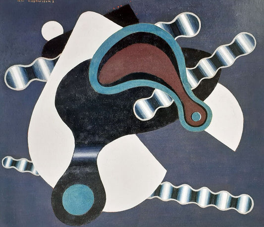 Edward Wadsworth Composition, Crank and Chain - Hand Painted Oil Painting