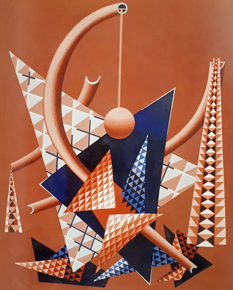 Edward Wadsworth Triangles - Hand Painted Oil Painting
