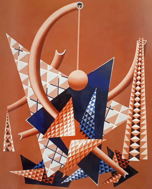 Edward Wadsworth Triangles - Hand Painted Oil Painting