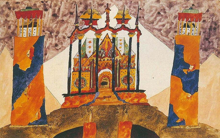 Paul Gosch Fantasy Architecture - Hand Painted Oil Painting