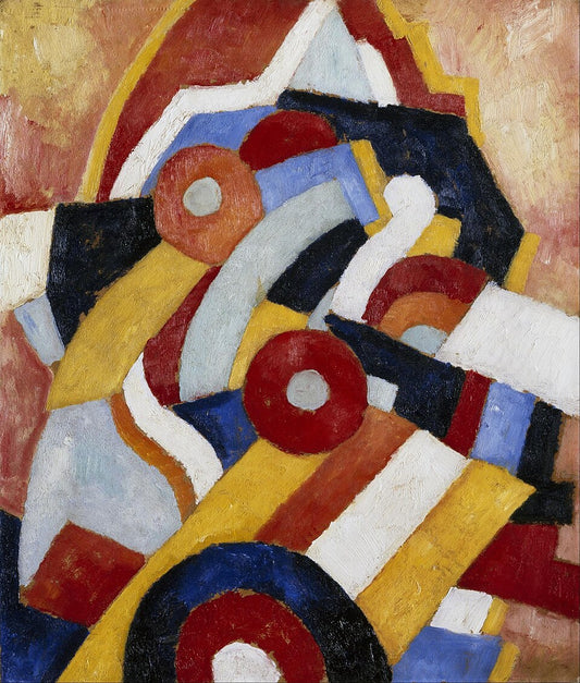 Marsden Hartley Abstraction - Hand Painted Oil Painting