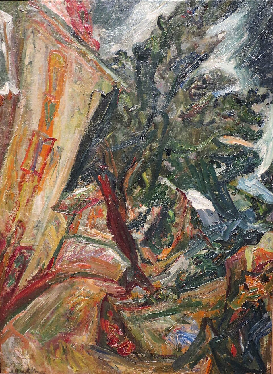 Chaim Soutine Landscape with Figures-Ceret - Hand Painted Oil Painting
