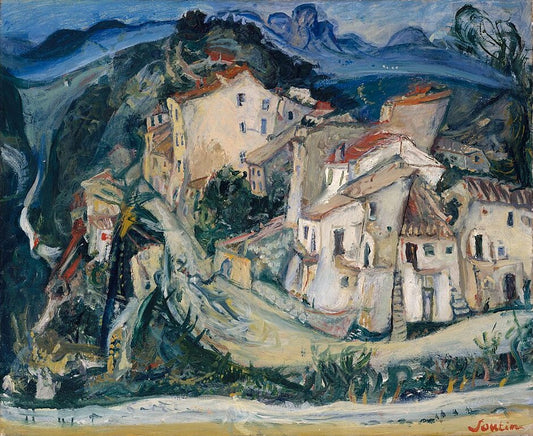 Chaim Soutine View of Cagnes - Hand Painted Oil Painting