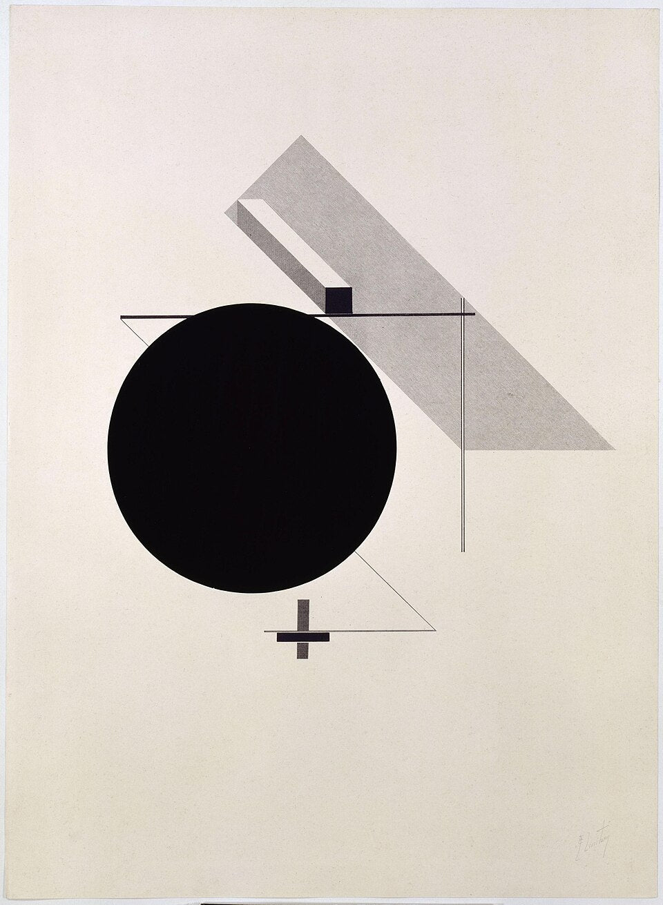 El Lissitzky Proun - Hand Painted Oil Painting