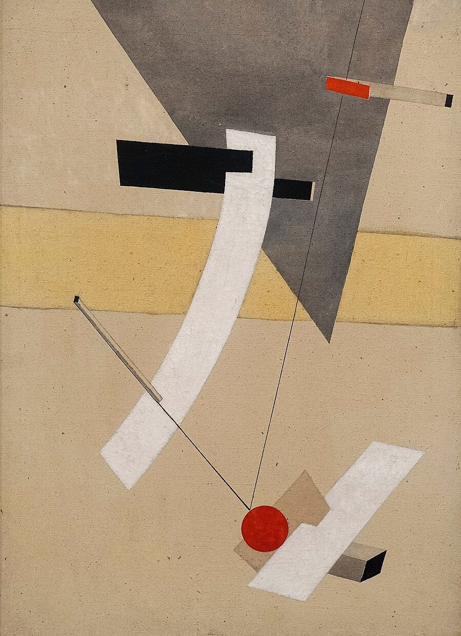El Lissitzky Proun 12E - Hand Painted Oil Painting