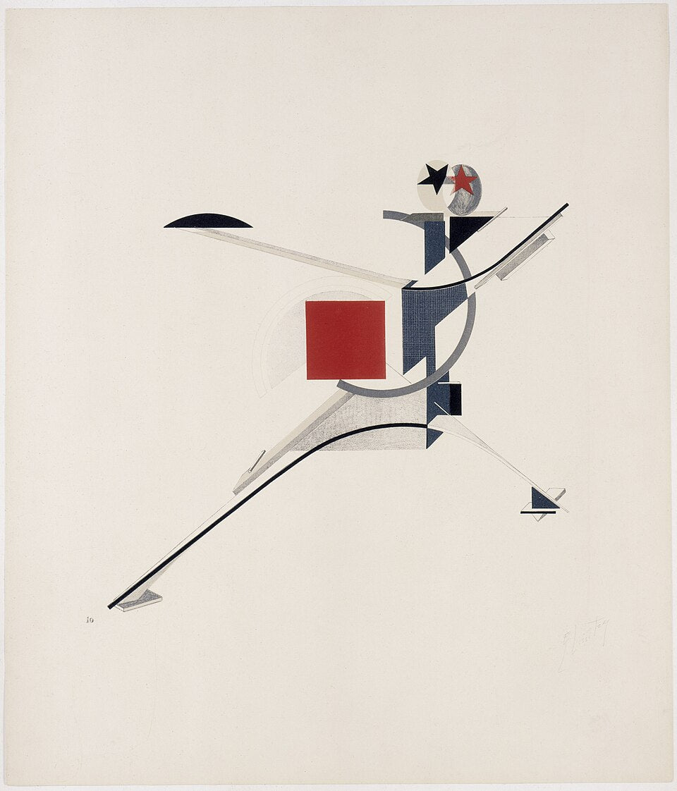 El Lissitzky New Man - Hand Painted Oil Painting