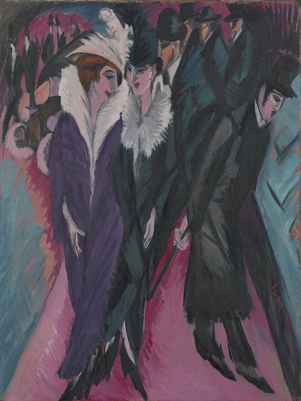 Ernst Ludwig Kirchner Street, Berlin - Hand Painted Oil Painting