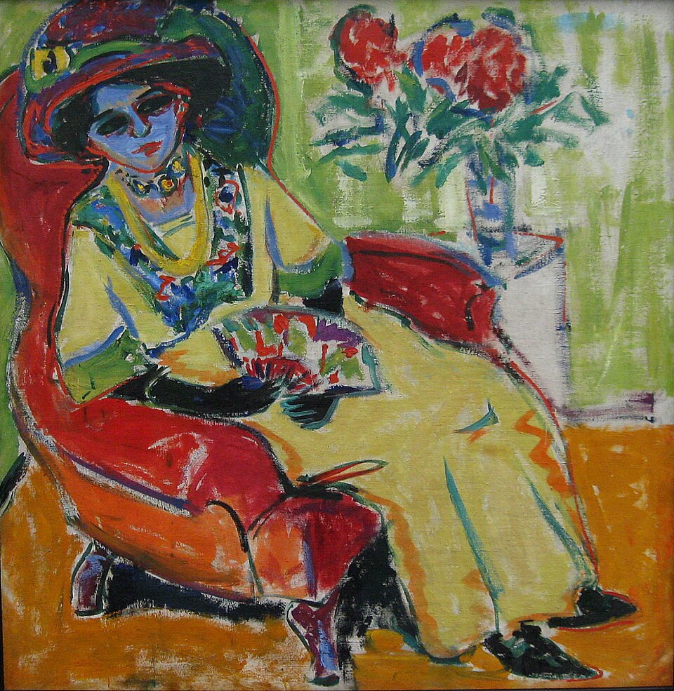 Ernst Ludwig Kirchner Sitting Woman, Dodo - Hand Painted Oil Painting