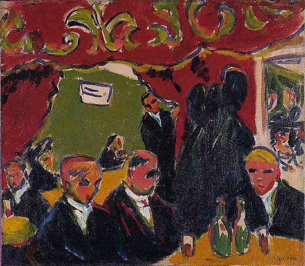 Ernst Ludwig Kirchner Tavern - Hand Painted Oil Painting