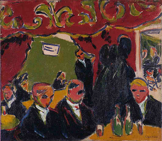 Ernst Ludwig Kirchner Tavern - Hand Painted Oil Painting