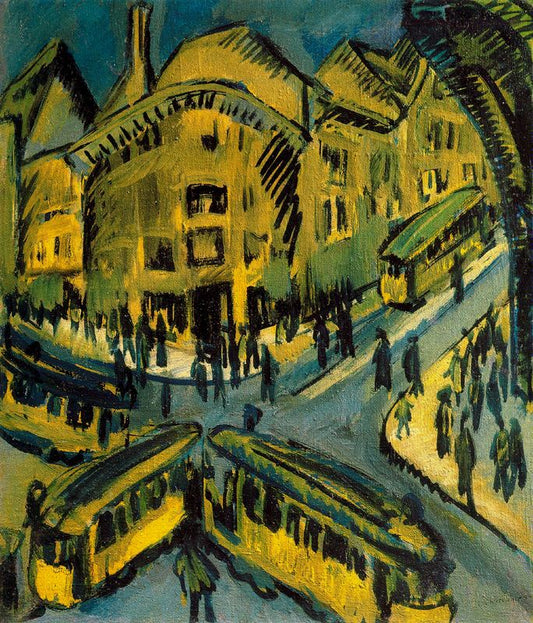 Ernst Ludwig Kirchner Nollendorfplatz - Hand Painted Oil Painting