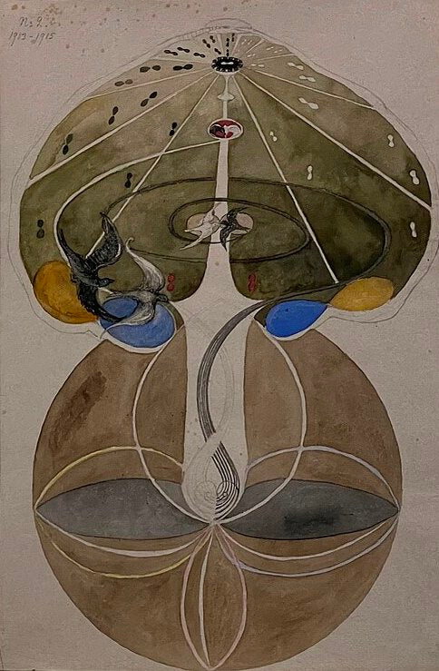 Hilma af Klint Tree of Knowledge, No. 2 - Hand Painted Oil Painting