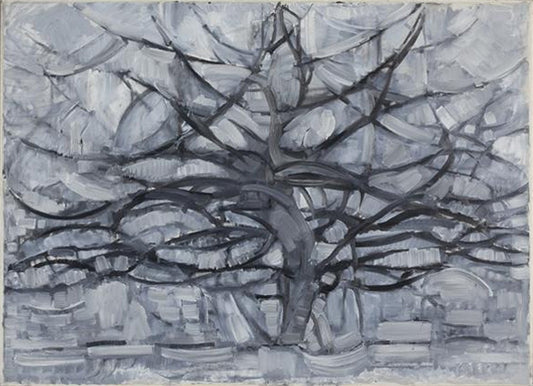 Piet Mondrian Gray Tree - Hand Painted Oil Painting