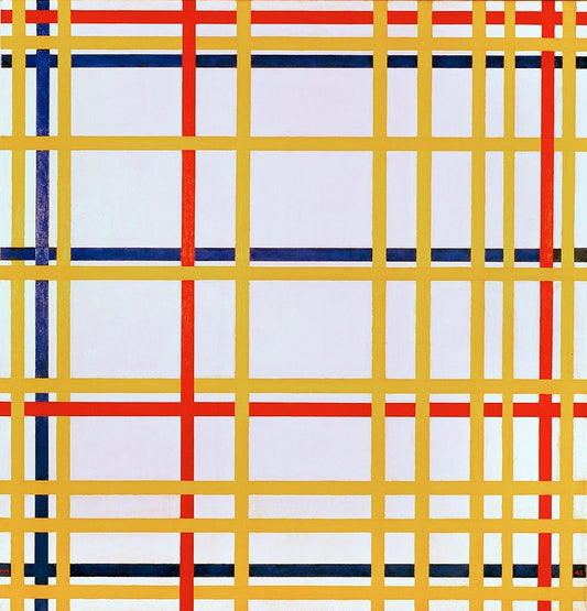 Piet Mondrian New York City - Hand Painted Oil Painting