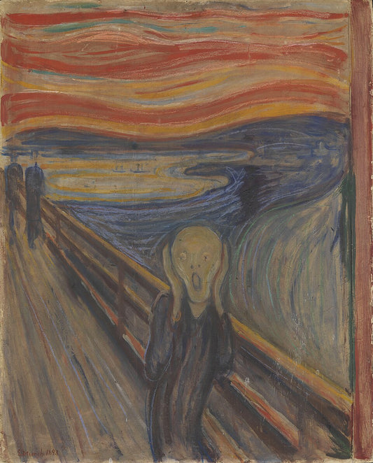Edvard Munch The Scream, 1893, Displayed - Hand Painted Oil Painting
