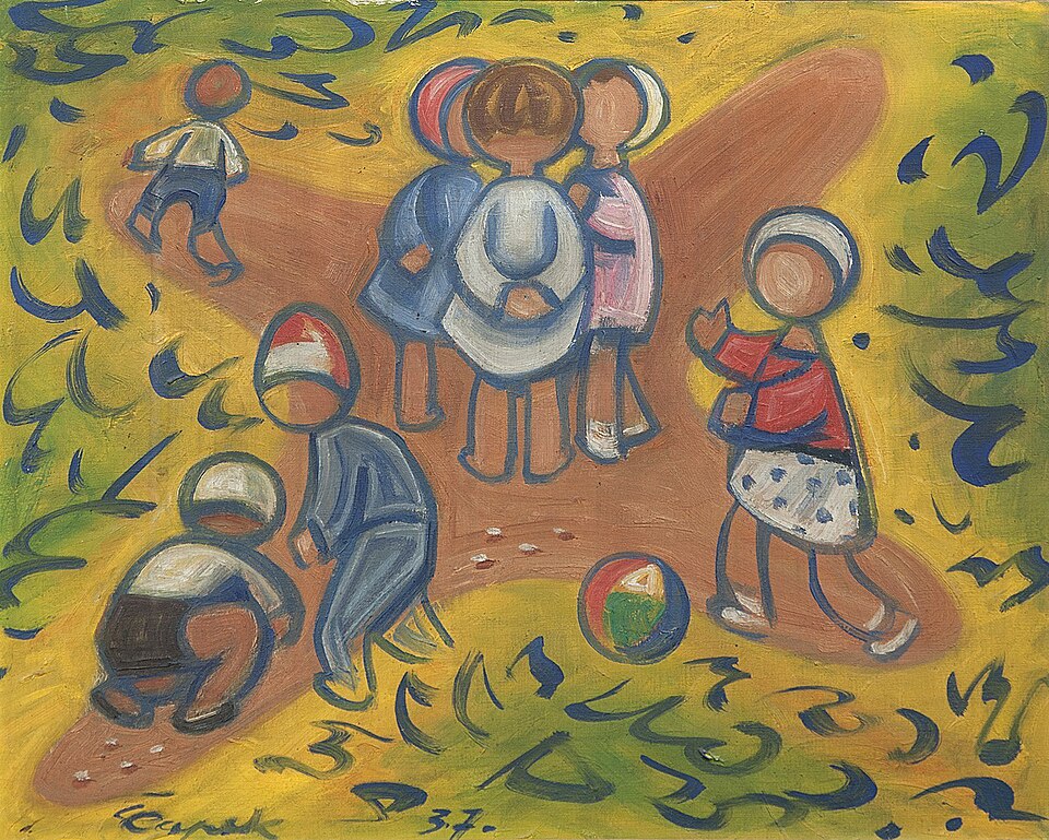 Josef Capek Game - Hand Painted Oil Painting