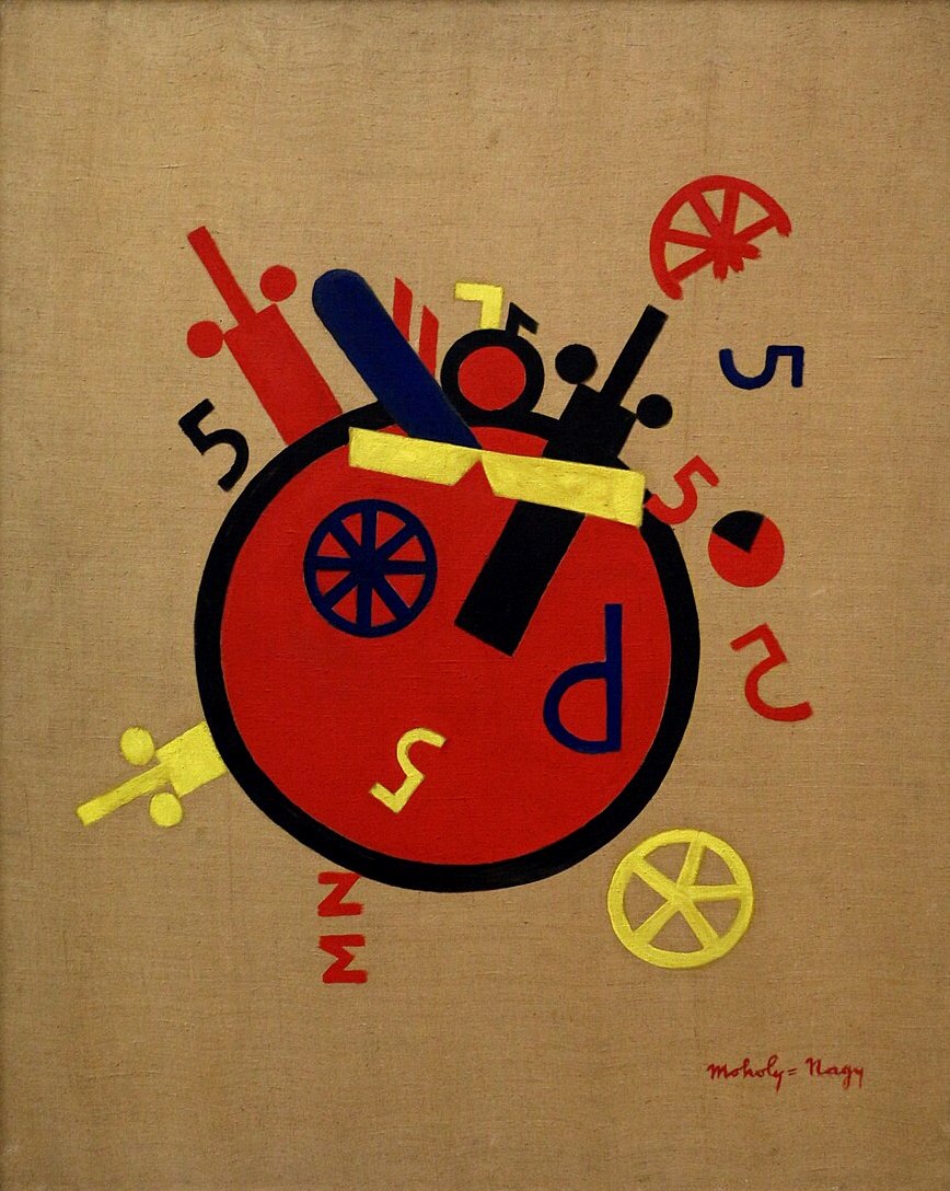 Laszlo Moholy-Nagy Great Machine of Emotion - Hand Painted Oil Painting