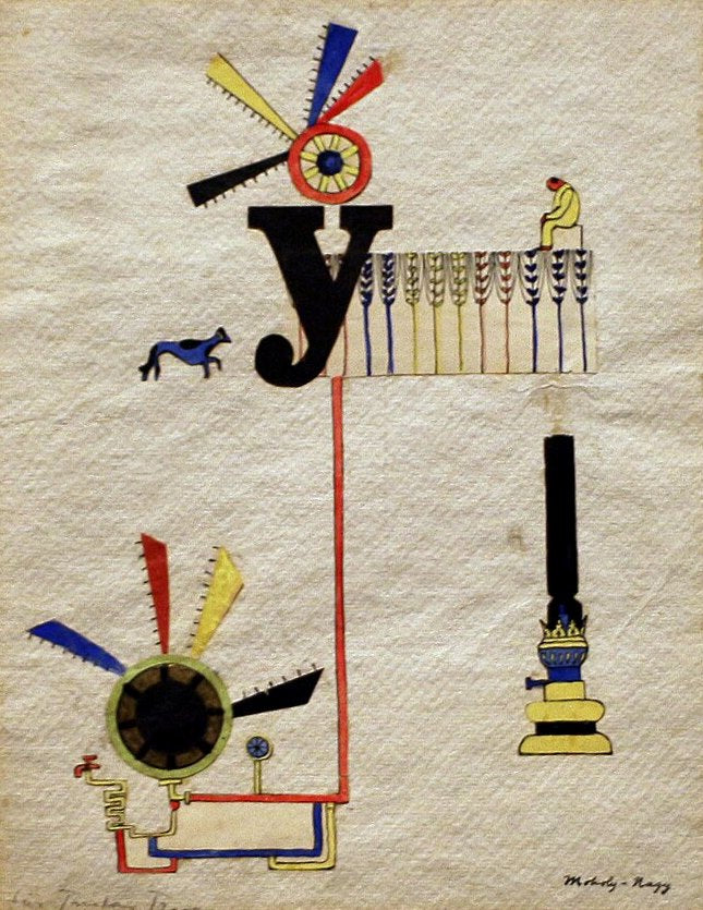 Laszlo Moholy-Nagy Y - Hand Painted Oil Painting
