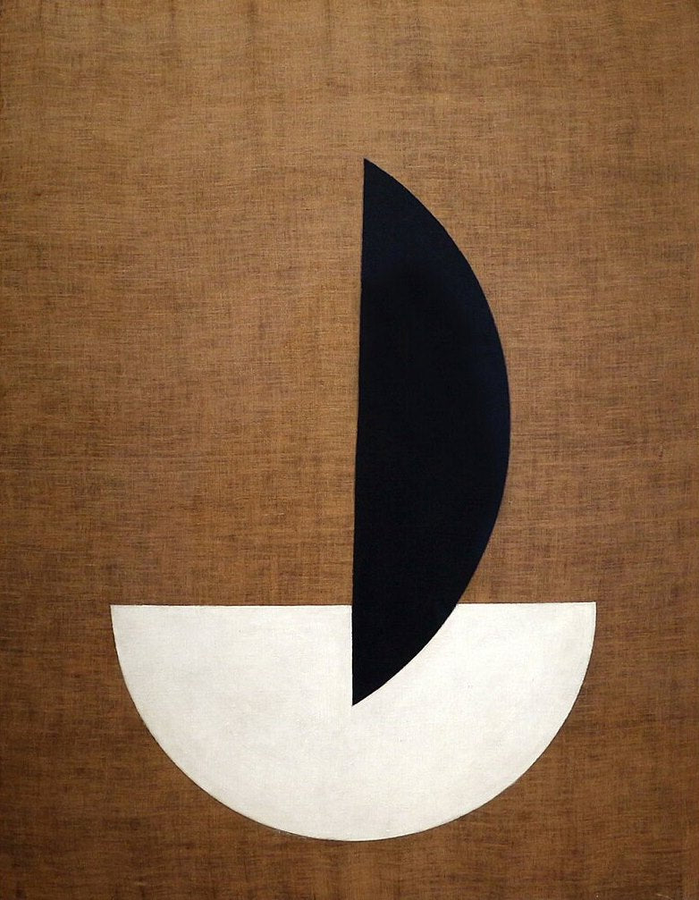 Laszlo Moholy-Nagy Circular Segments - Hand Painted Oil Painting