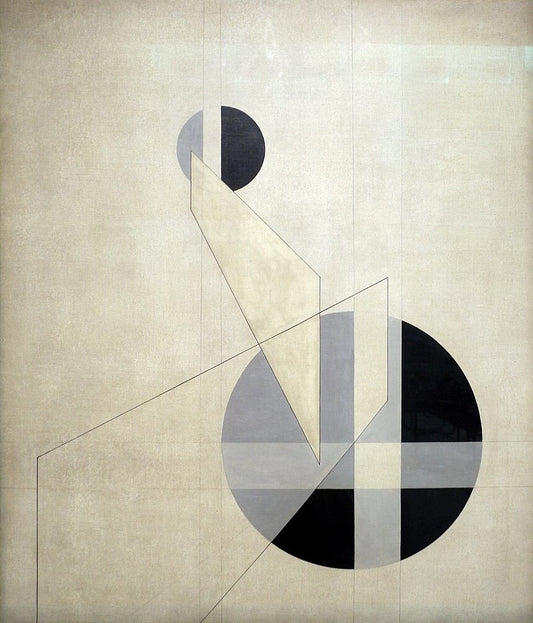 Laszlo Moholy-Nagy A.XX - Hand Painted Oil Painting