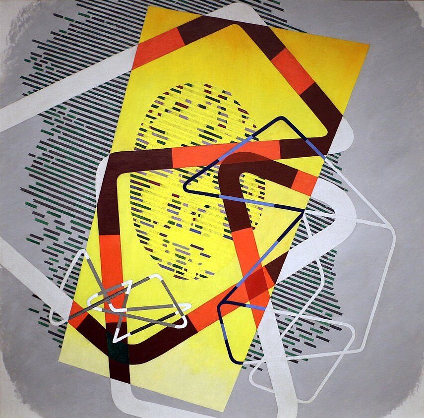Laszlo Moholy-Nagy Space Modulator - Hand Painted Oil Painting