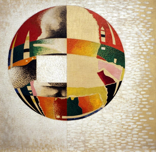 Laszlo Moholy-Nagy Nuclear II - Hand Painted Oil Painting
