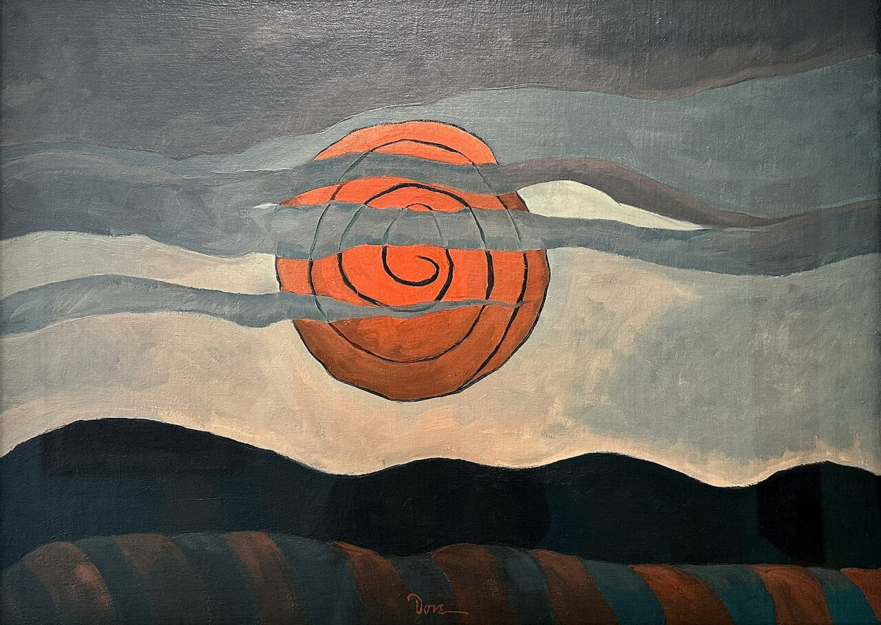 Arthur Dove Red Sun - Hand Painted Oil Painting