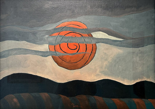 Arthur Dove Red Sun - Hand Painted Oil Painting