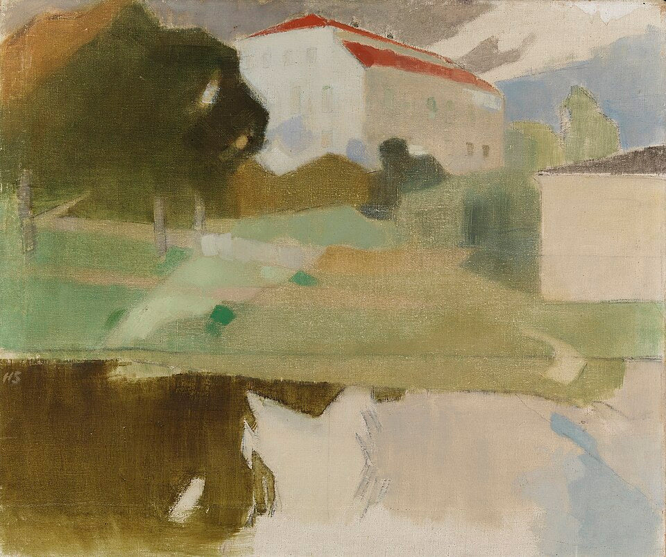 Helene Schjerfbeck Sjundby Manor in Siuntio - Hand Painted Oil Painting
