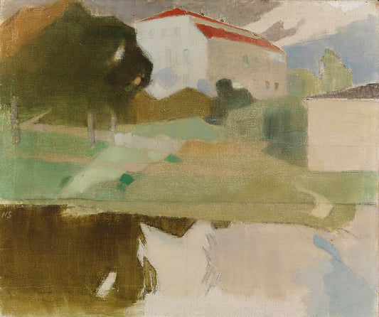 Helene Schjerfbeck Sjundby Manor in Siuntio - Hand Painted Oil Painting