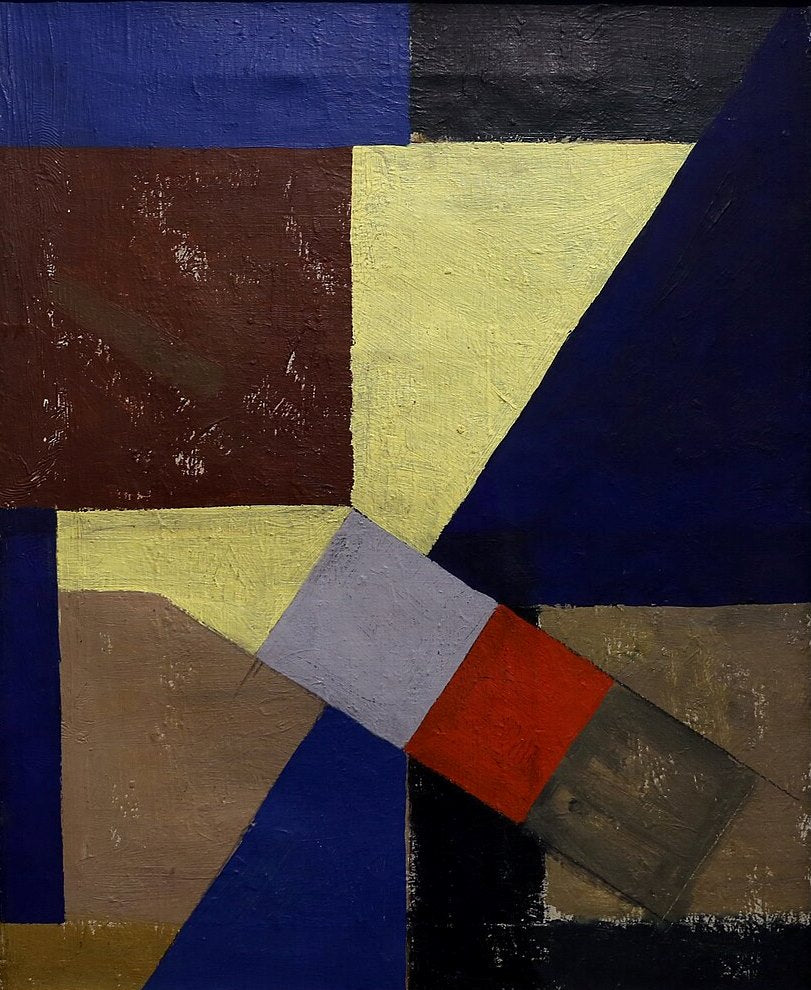 Kurt Schwitters Abstract Composition - Hand Painted Oil Painting