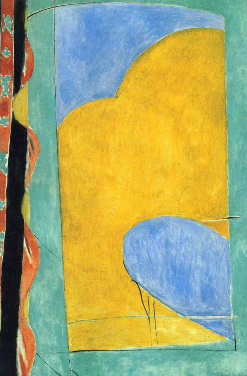 Henri Matisse The Yellow Curtain - Hand Painted Oil Painting