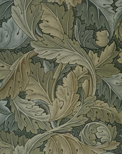 William Morris Acanthus Wallpaper - Hand Painted Oil Painting