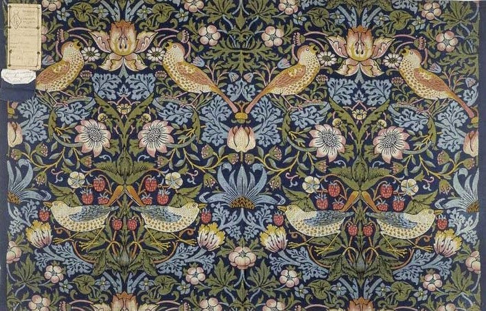 William Morris Strawberry Thief - Hand Painted Oil Painting