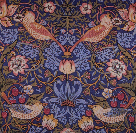 William Morris Strawberry Thief - Detail - Hand Painted Oil Painting