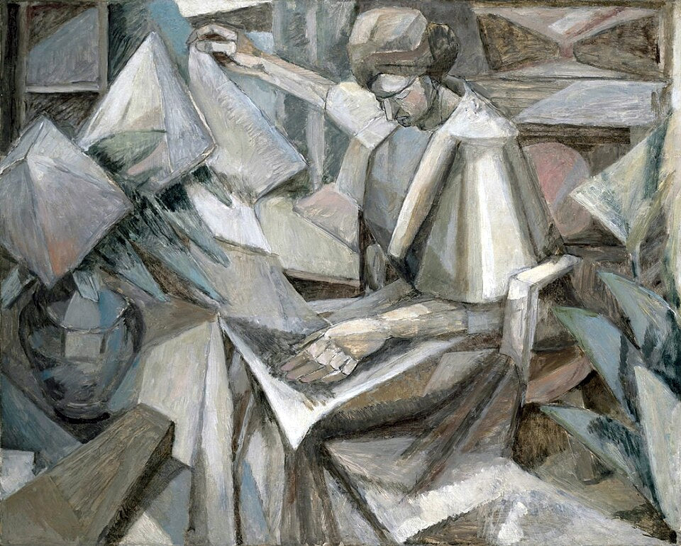 Albert Gleizes Woman with Phlox - Hand Painted Oil Painting