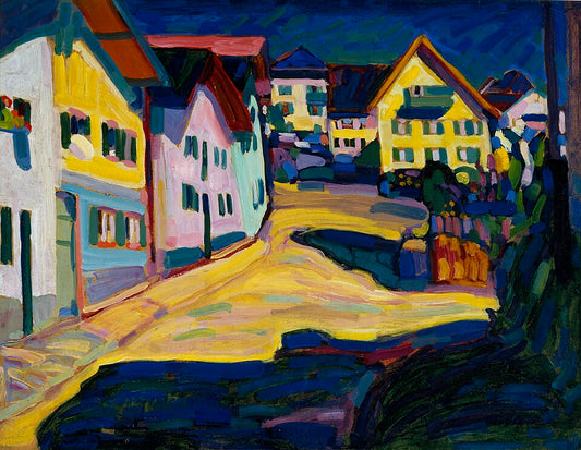 Wassily Kandinsky Murnau, Burggrabenstrasse 1 - Hand Painted Oil Painting