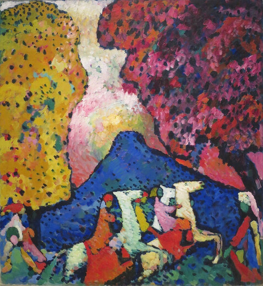 Wassily Kandinsky Blue Mountain - Hand Painted Oil Painting