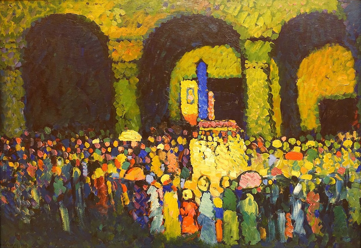 Wassily Kandinsky The Ludwigskirche in Munich - Hand Painted Oil Painting