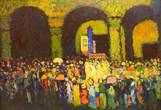 Wassily Kandinsky The Ludwigskirche in Munich - Hand Painted Oil Painting