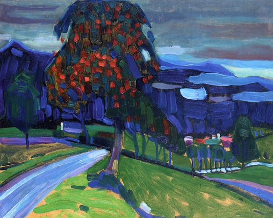 Wassily Kandinsky Autumn in Murnau - Hand Painted Oil Painting