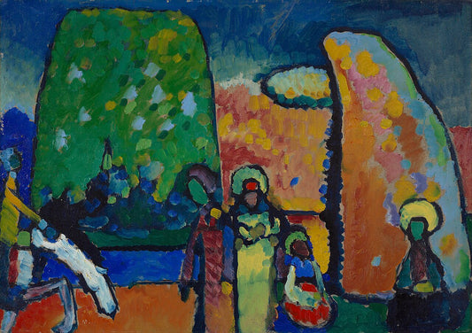 Wassily Kandinsky Study for Improvisation No. 2 - Funeral March - Hand Painted Oil Painting
