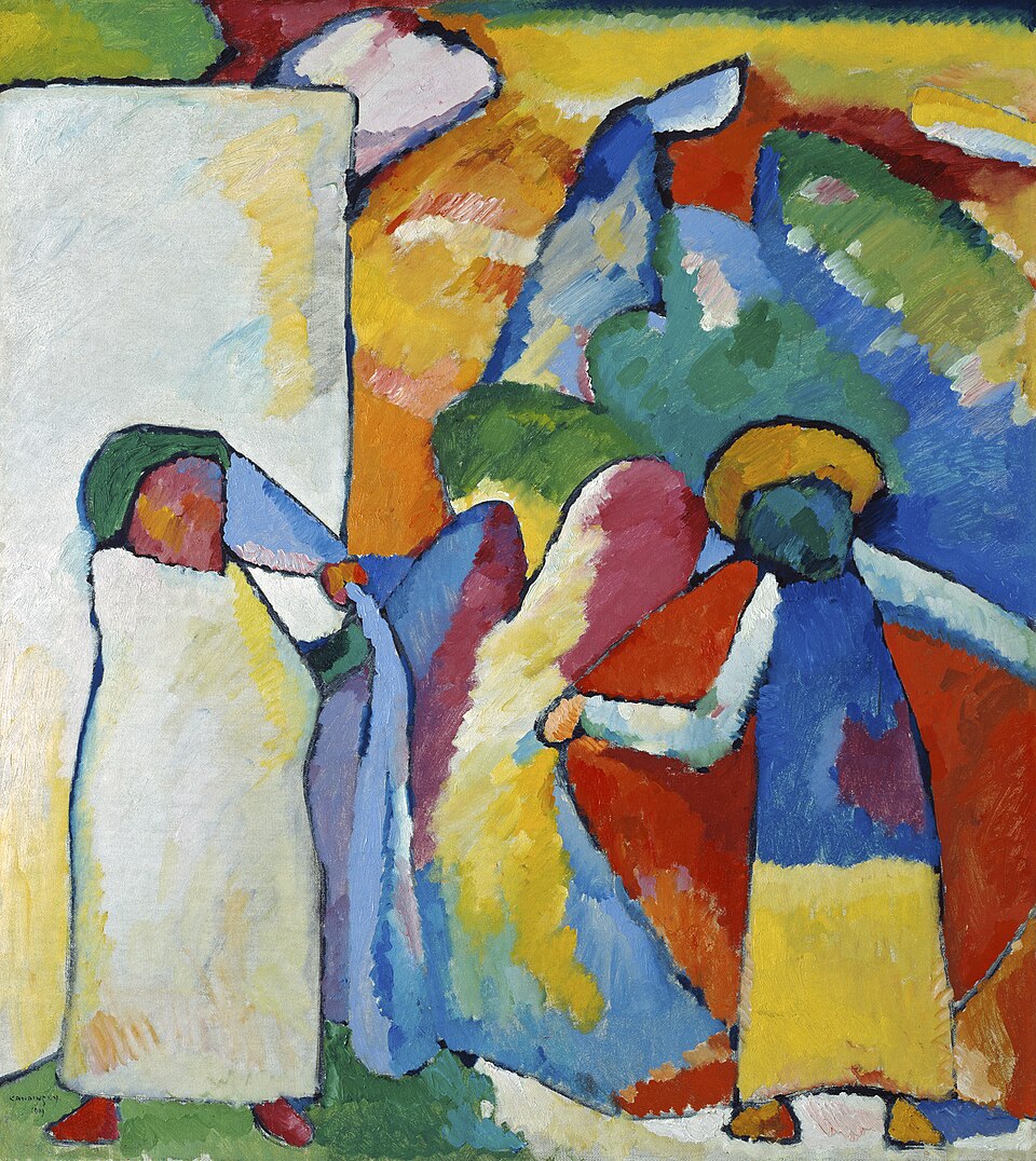 Wassily Kandinsky Improvisation 6 - African - Hand Painted Oil Painting
